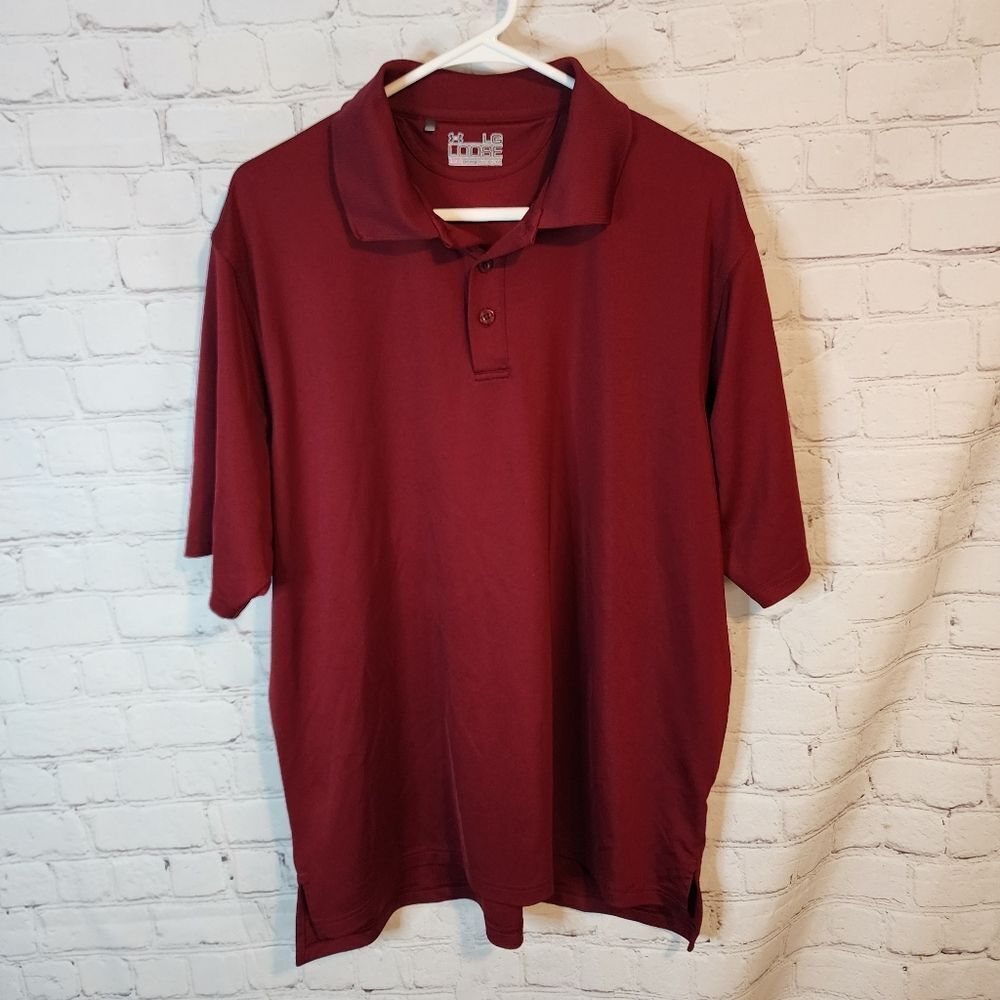 Men's Under Amrour "Heatgear" Burgundy Polo Shirt